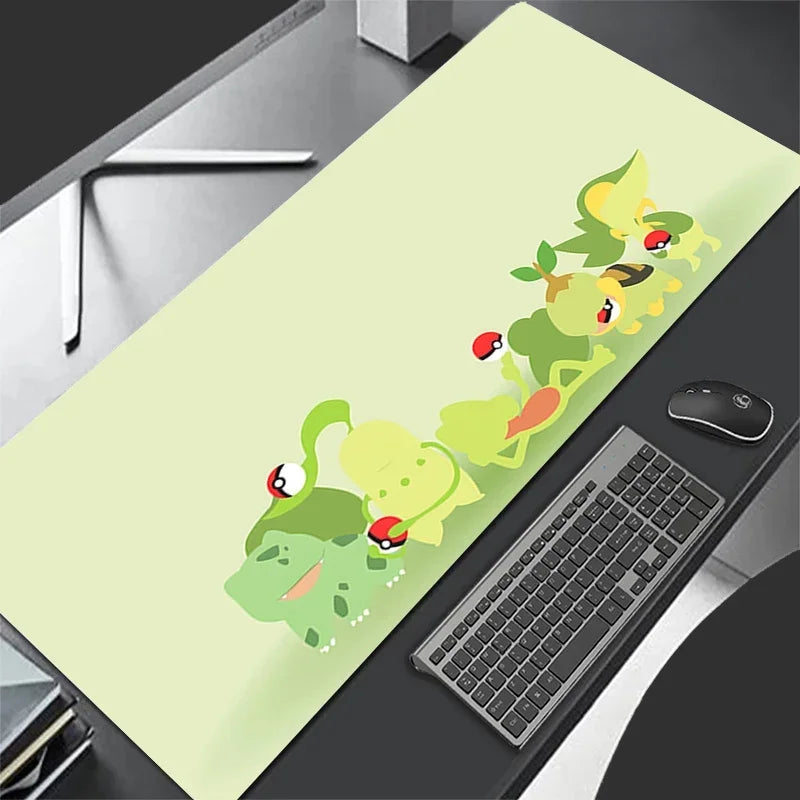 New Large PU Leather Mouse Pad Pokemon Bulbasaur Anime Mouse Mats Keyboard Pad Mousepad Pc Computer Desk Mat Student Writing Pad