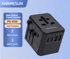 Anrmesun All-in-One Universal Travel Adapter