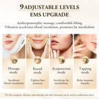 V-Face Lifting Beauty Device 4-Pole Double Chin Remove Facial Slimming Red/Blue Light Heat Massage Face Lift Machine