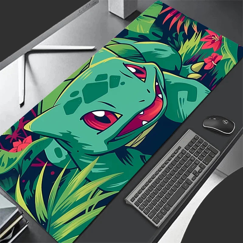 New Large PU Leather Mouse Pad Pokemon Bulbasaur Anime Mouse Mats Keyboard Pad Mousepad Pc Computer Desk Mat Student Writing Pad