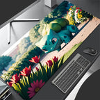 New Large PU Leather Mouse Pad Pokemon Bulbasaur Anime Mouse Mats Keyboard Pad Mousepad Pc Computer Desk Mat Student Writing Pad
