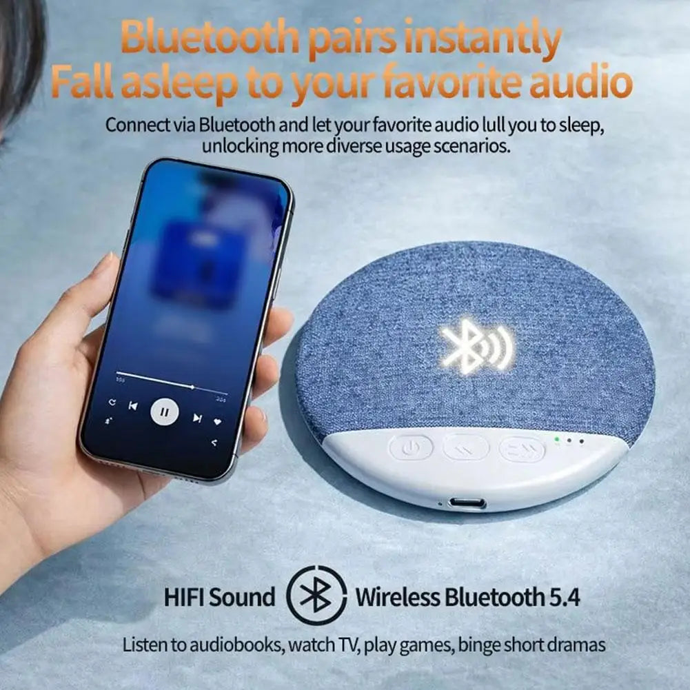 Bedroom Pillow Speaker for Sleeping Multi-Functional Bluetooth Music Audio with White Noise Immersive Sleep Perfect Gift