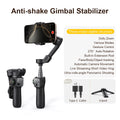 Handheld Gimbal Stabilizer 3-Axis Smart V8 for Phone with Extension Rod Tripod Face Tracking for Iphone Android Tiktok