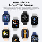 P81 Voice Calling Smart Watch Ultra 1.9 Inch Screen 24H Health Monitor 100+ Sports Modes, Bluetooth Smartwatch Men Women